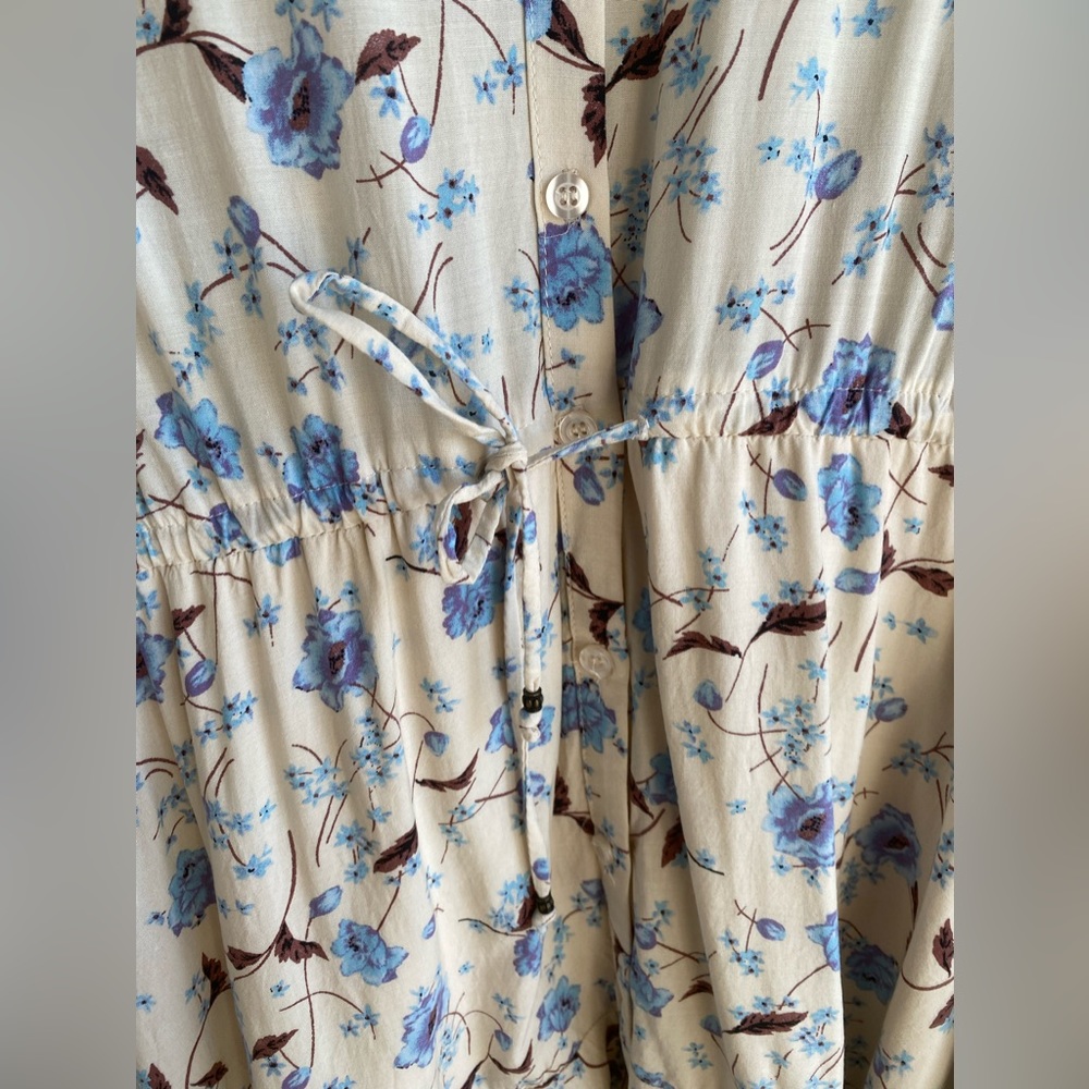 Free People Floral Mini Dress Sz S - Picture 13 of 14